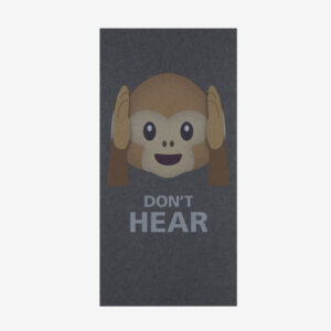 Akustikbillede Don’t Hear (Darkt Grey)