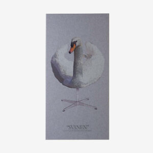 Akustikbillede Svanen light grey